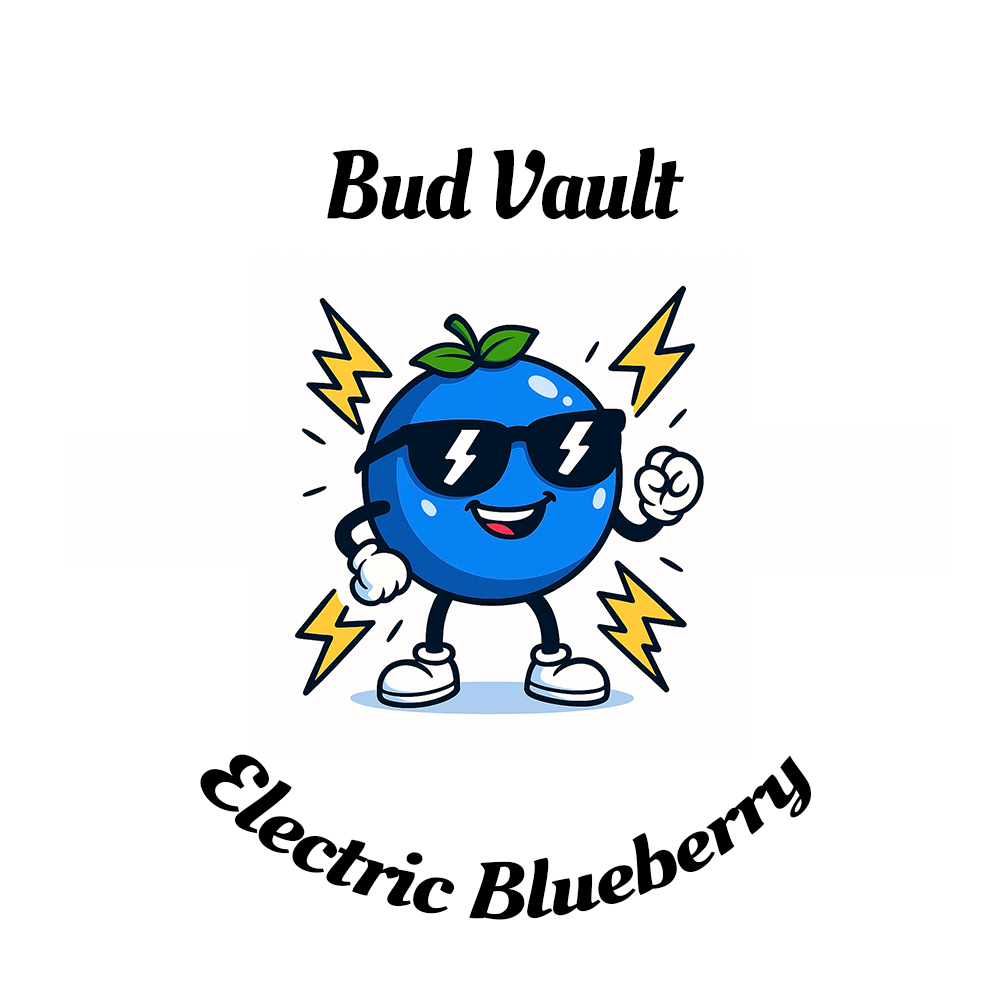 Electric Blueberry gummy delta-9 label