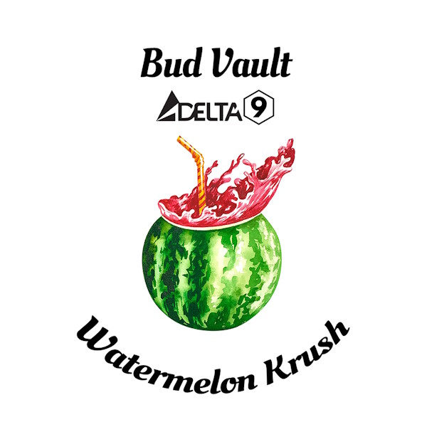 watermelon krush gummy delta-9 label
