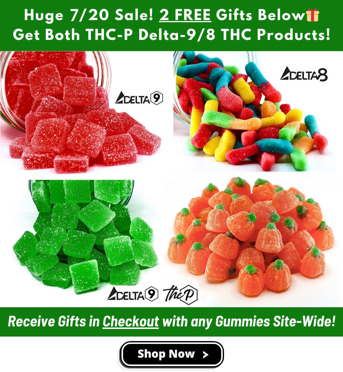 Pick 2 Free Gummies in Checkout