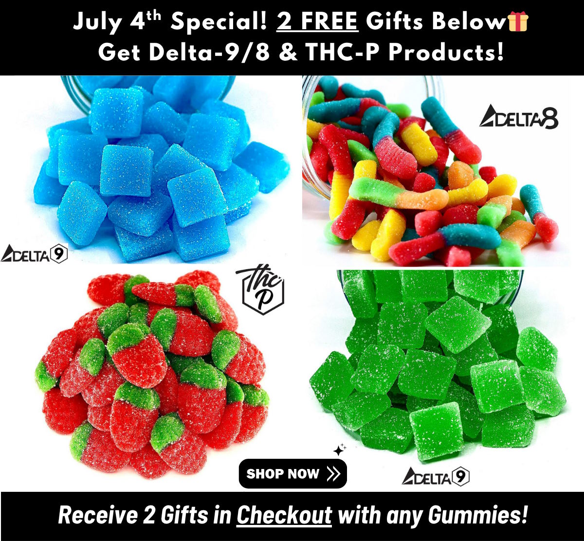 Pick 2 Free Gummies in Checkout