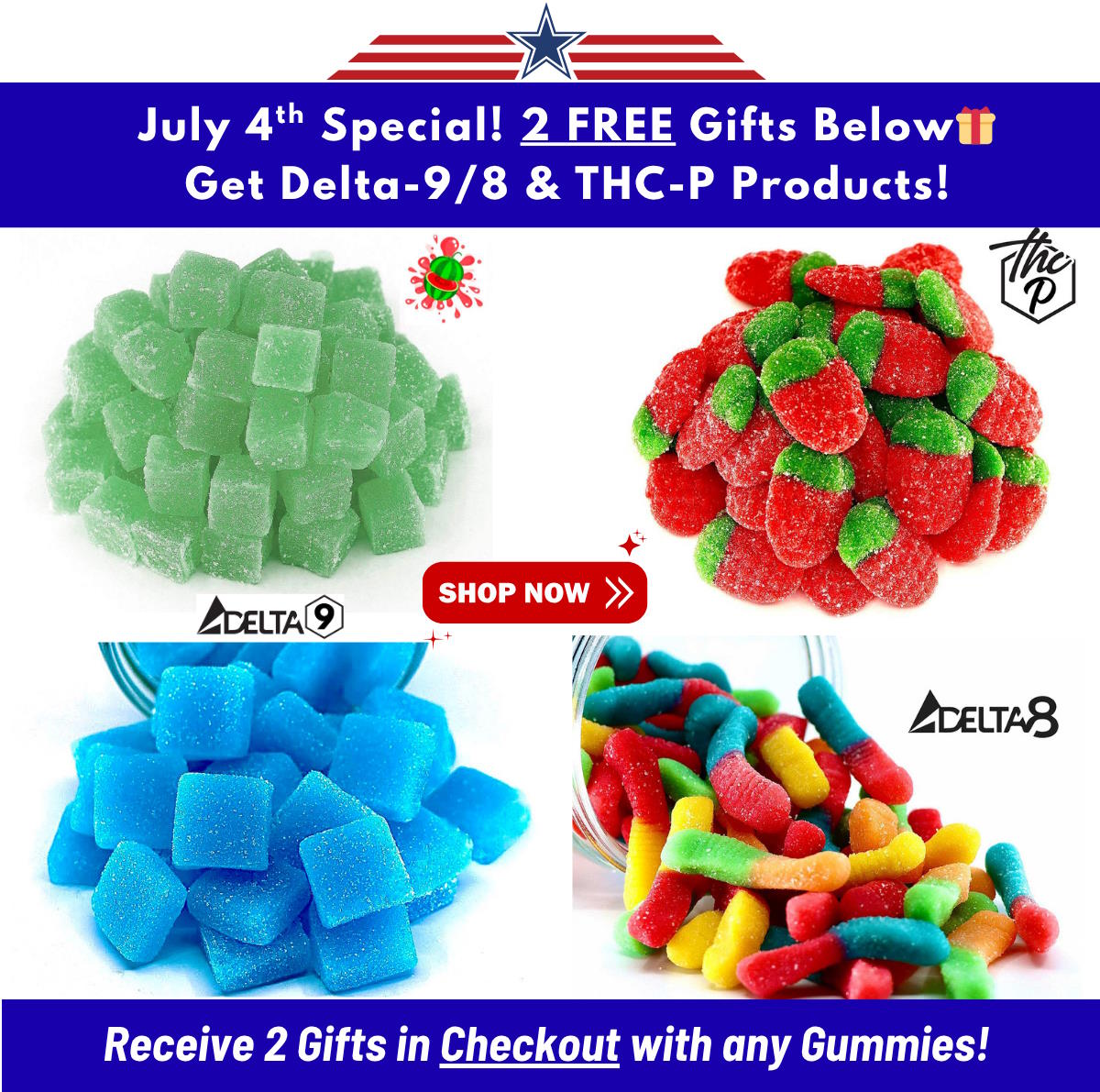 Pick 2 Free Gummies in Checkout