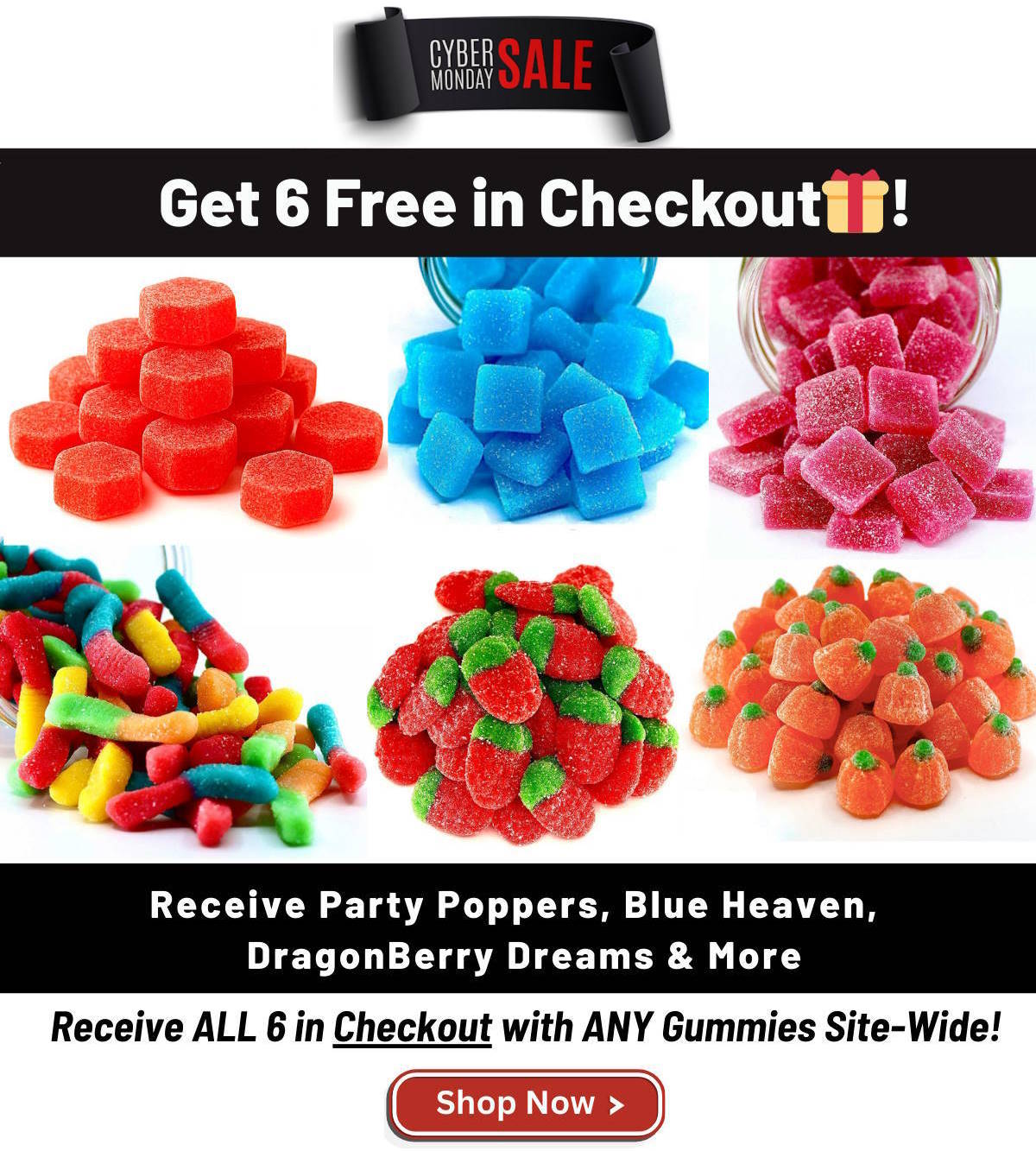 4 Free Gummies in Checkout