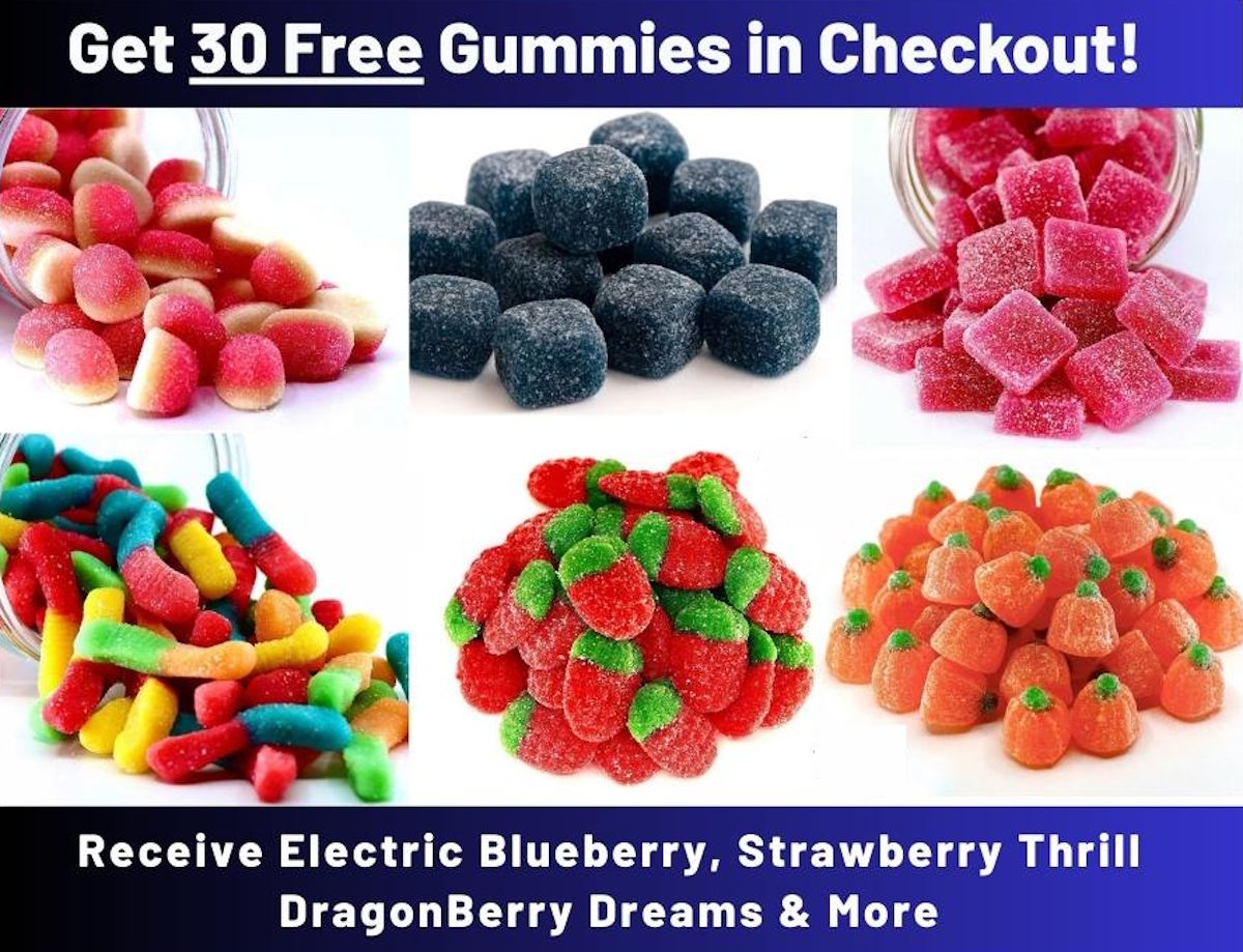 6 Free Gummies in Checkout