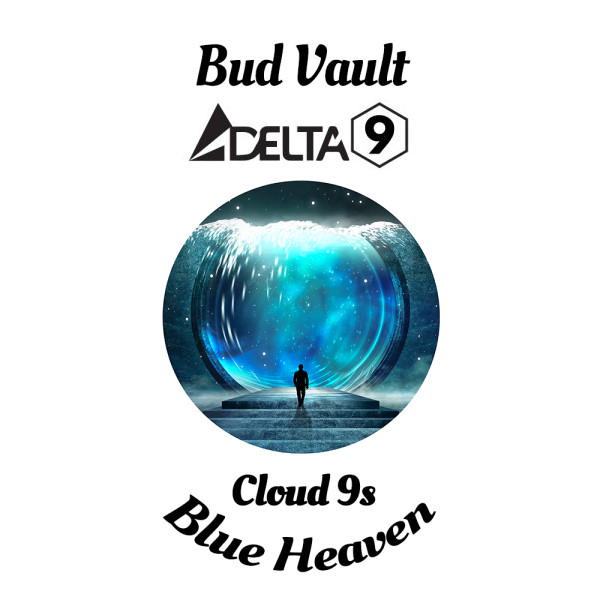 Cloud9s Blue Heaven D9 Gummies Top Label
