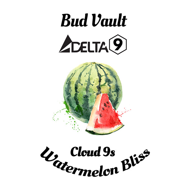 watermelon bliss gummy delta-9 label