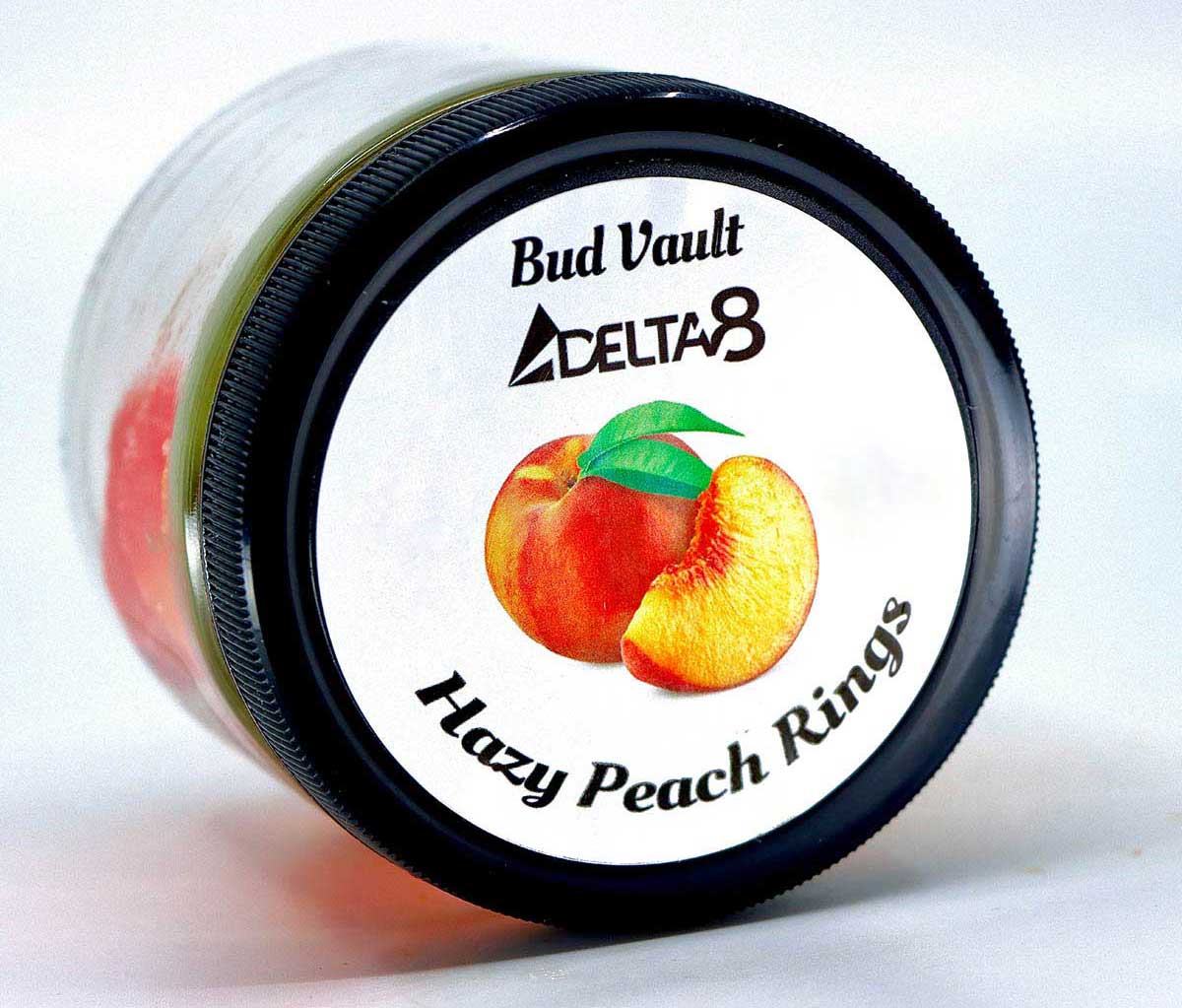 Hazy Peach Rings Delta-8 Gummies D8