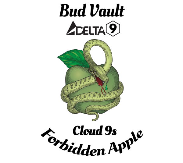 forbidden apple gummy delta-9 label