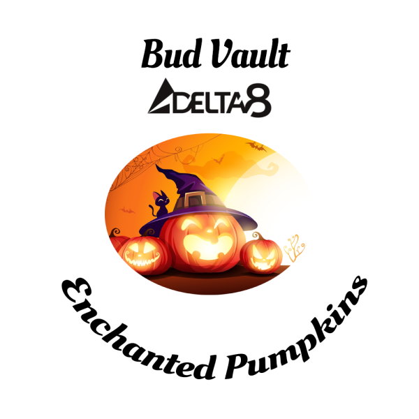 Delta-8 Gummies Label Enchanted Pumpkins