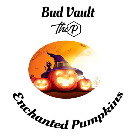 THC-P Gummies Label Enchanted Pumpkins