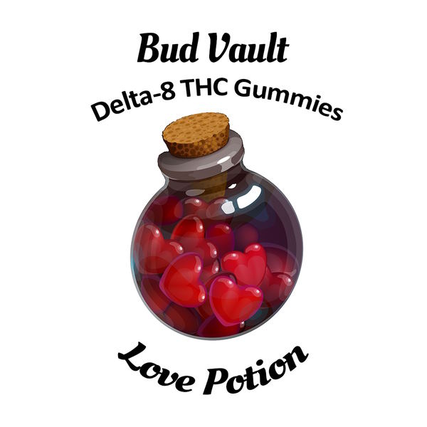 Delta-8 Gummies Label Love Potion